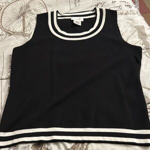LIKE NEW! KATE HILL Black Sleeveless Top